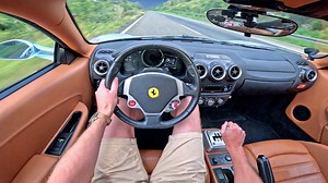 Ferrari F430 manual loud Autobahn run