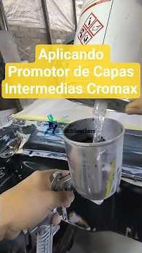 Applying Axalta Intermediate Coat Promoter #bodyworkandpaint #automotivepaint #cromax #axalta