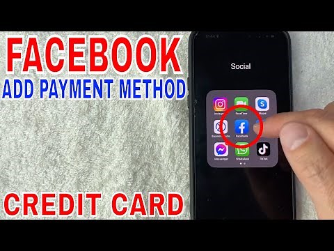 ✅ How To Add Credit Card To Facebook As Payment Method 🔴