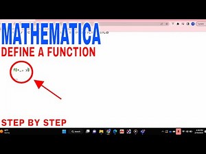 ✅ How To Define A Function In Mathematica 🔴