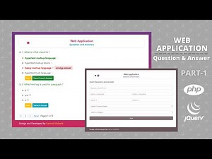 Part 1 - Question and Answer Web Application in PHP | Single Select Multiple Choice Question