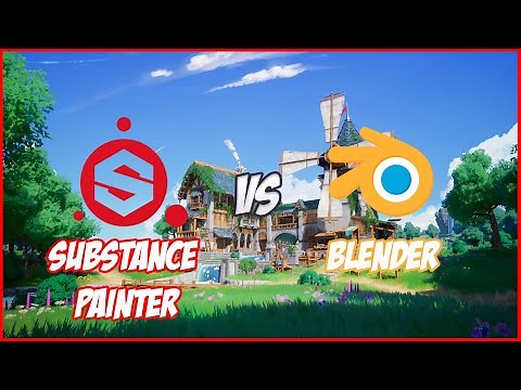 Substance Painter Vs Blender | which one is better for Texturing Your Models ?
