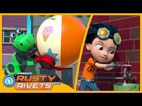 Rusty & Ruby Make a Giant Water Balloon 🎈| Rusty Rivets Full Episodes | Cartoons for Kids