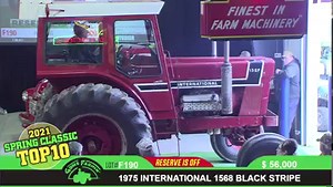 256K views · 3K reactions | Watch as this International 1568 Black Stripe (Lot F190) crosses the auction block at the 2021 Gone Farmin' Spring Classic back in March. -Only 35 built in 1975 -14th black stripe built -1,478 original hours -Original paint -All 4 original tires -Firestone front tires -Deep tread on rear -Original IH mufflers -Interior is original Click here for more details: https://bit.ly/38xcQQm #Mecum #GoneFarmin #SpringClassic | Mecum Gone Farmin' | Facebook