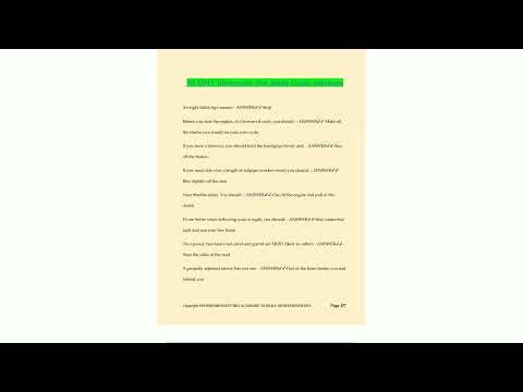 NJ DMV Motorcycle Test Study Guide Solutions7