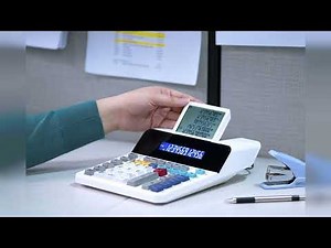 Review: Sharp Paperless Printing Desk Calculator w/Check and Correct, Large 12-Digit LCD Prima...