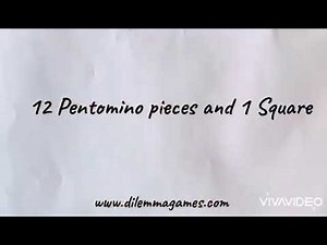 PENTOMINO CHESS PUZZLE,SOLUTION AND SHAPES BY DILEMMA GAMES