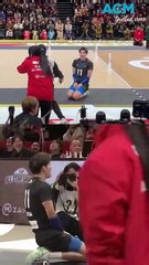 'Extreme apology' goes viral after Japanese volleyball star accidentally clips judge