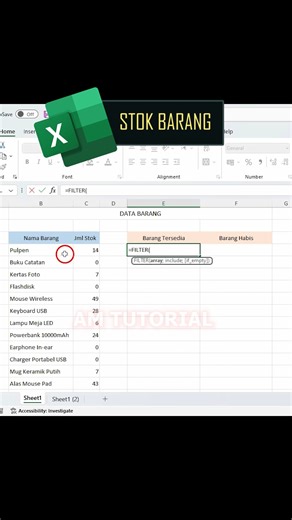 790K views · 7.5K reactions | jumlah barang otomatis #fblifestyle #microsoftword #rumusexcel | AM Tutorial | Facebook