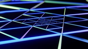 Download Infinitely increasing triangles. Looped animation. for free