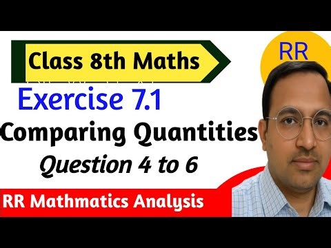 Class 8th maths ex- 7.1 | Comparing Quantities | mathematics