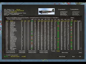 War in the Pacific: AE Tutorial - Pilot Management & Training (3 of 3): How to Train Your Pilots