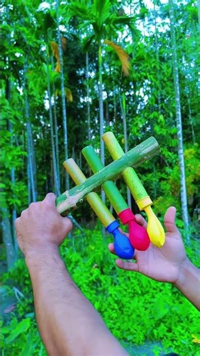 Easy Toy Gun from Bamboo🔥 #bambooart #unitedstates