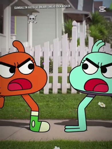 ‪@WorldOfGumballofficial‬ What is Gumbal doing there😧