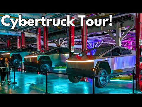 Tesla Cybertruck Assembly Line Tour! | Delivery Event