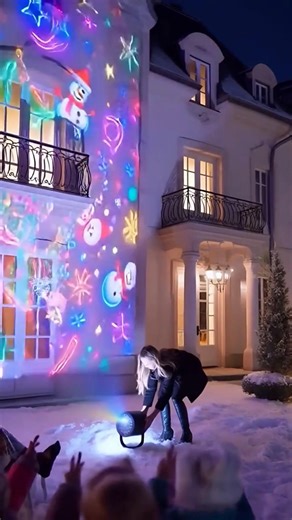 🎄Instant Christmas Magic:Plug in&Transform Any Room!Transform your home into a dazzling winter wonderland in seconds-with NO tangled lights,NO setup,and NO stress! ✨16 Vibrant&Dancing PatternsFrom snowy flurries to festive elves,watch your walls&ceilings come alive with enchanting projections. 🔌Just Plug&Play!Easy USB power works anywhere-in your living room,bedroom,porch,or even your car! 🎁The Gift Everyone Wants!Spread cheer with a present that brings instant holiday vibes. ⭐️Loved by thous