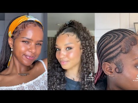 How to do edges for black women | TikTok compilation | Beginner friendly #edgestutorial