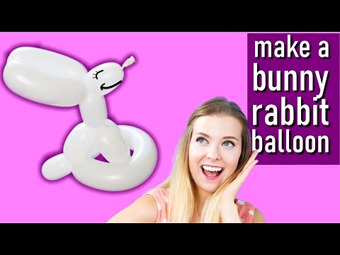 Bunny Rabbit: How to Make Balloon Animals for Beginners #balloonanimals #bunnyrabbitballoonanimal