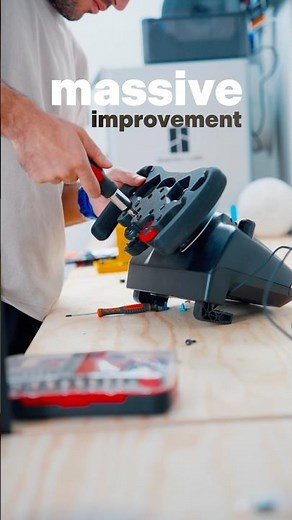 I fixed the Logitech racing wheel…