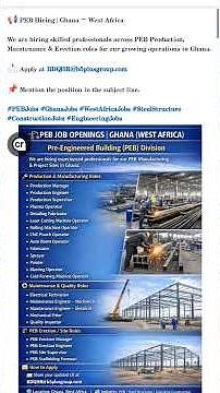 B5 Plus Group New job vacancy // PEB Jobs // Peb project manager jobs // Jobs ghana #PEB
