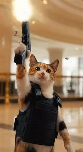 Funny Cats in Hilarious Bank Robbery Skit