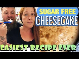 SIMPLE SUGAR FREE CHEESECAKE | easy, diabetic keto friendly cheesecake