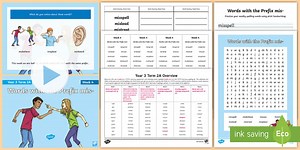 Year 3 Term 2A Week 4 Spelling Pack