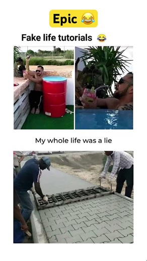 “Fake life tutorials exposed😂”#funnymemes #viral #expectationvsreality #relatable #life #fake #lies