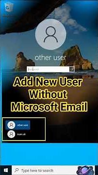 Windows 10: Add New User WITHOUT Microsoft Account or Email