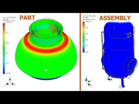 Tutorial Inventor - 042 FINITE ELEMENT ANALYSIS - Parts and Assemblies (Pressure)