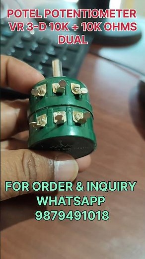 VR 3-D 10K OHMS + 10K OHMS DUAL POTEL POTENTIOMETER 15/11/2025