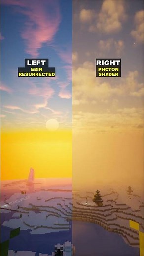 Minecraft Shaders: Ebin or Photon? #shorts