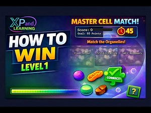 Cell Biology Matching Game — Full Gameplay Walkthrough | Cell Organelles