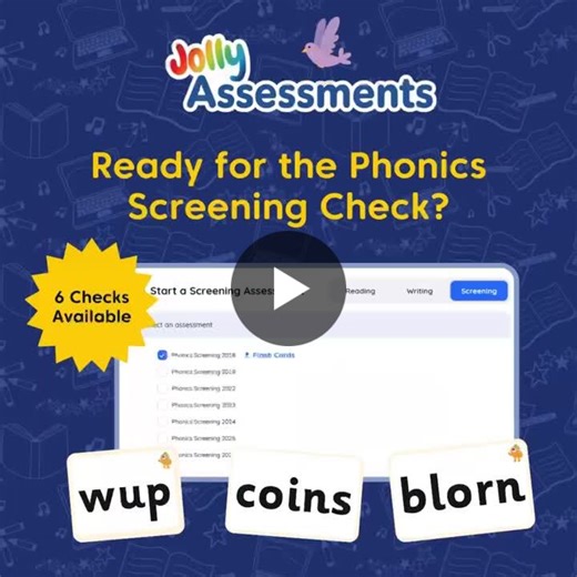 #phonicsscreeningcheck #year1teachers #teachersupport #primaryeducation | Jolly Learning Ltd