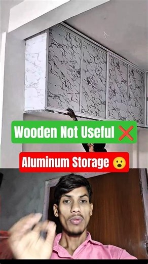 Aluminum Storage Cabinet | Space Saving Almari Design #shorts #storage #aluminum