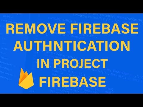 How to Remove Firebase Authentication in Android Studio Project ||#Learncodewithrk