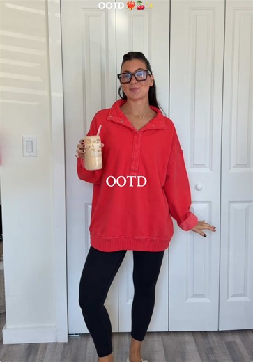 never really been a red color girl but maybe i’ll start incorporating it more 😌❤️‍🔥🍒✨ #ootd #workfromhomeoutfits #fallfashion #outfitoftheday #fashioninspo