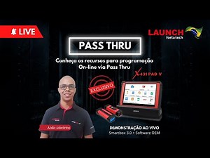 LIVE #02 - LAUNCH X-431 PAD V - PASS THRU
