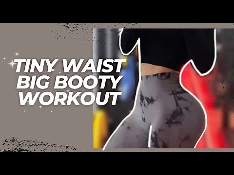 Small waist & round bubble butt WORKOUT / no equipment AT HOME