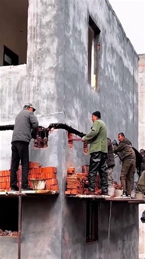 Transfer process of load-bearing wall to beam