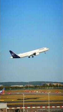 Pesawat Lufthansa Airbus A321 Take Off From Birmingham To Frankfurt #pesawat #aircraft