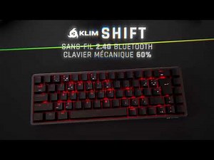 KLIM Shift | Clavier Gamer Mécanique Sans-fil | Petit, mais plein de fonctionnalités