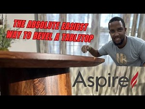The absolute easiest way to bevel a tabletop