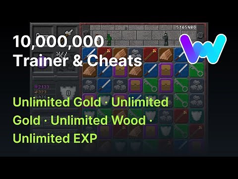 10,000,000 Trainer +4 Cheats (Unlim Gold, EXP, Stone, & Wood)