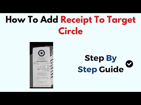 How To Add Receipt To Target Circle