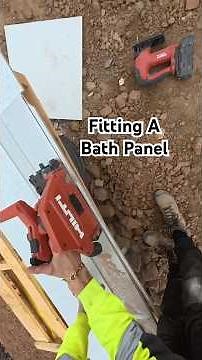 Fitting a bath panel on site