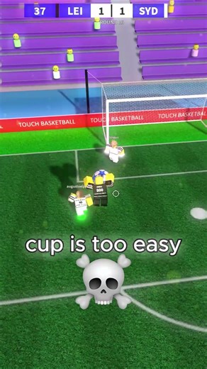 cup is too easy 💀 #touchfootball #roblox #soccer #rss