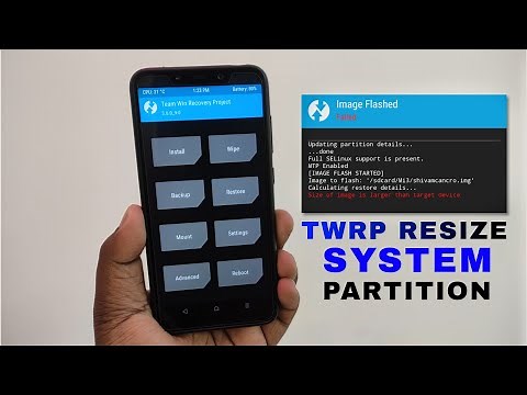 TWRP Resize System Partition | GSI Size Of Image Is Larger Than Target Device📲