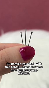 134K views · 892 reactions | Customize your look with this fishtail nose stud made from implant-grade titanium. choose 18 gauge or 20 gauge with a 19mm length. It features a bend-it-yourself design and comes with ball, dome, and spike options for versatile style and a perfect fit! Search item # T23NOF1 on our site to grab yours! #CustomNoseJewelry #TitaniumPiercing #FishtailStud #NosePiercingStyle #PerfectFit | BodyJewelry.com | Facebook