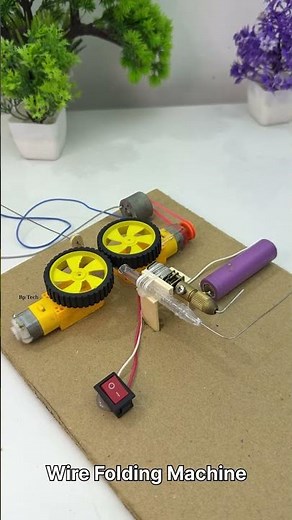 Wire Folding Machine with Dc Motor | #youtubeshorts #dcmotor #dcmotorproject #motor